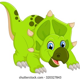 Dinosaur Triceratops cartoon