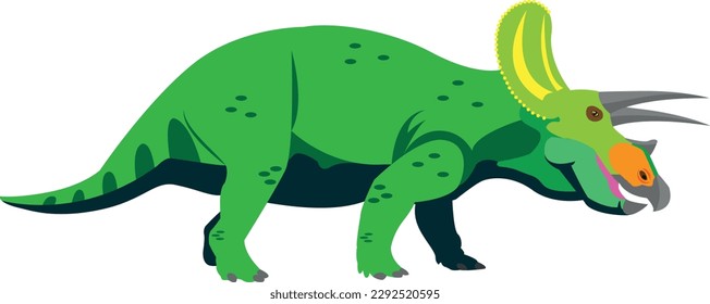 Dinosaur Triceratops Jurassic Vector art 