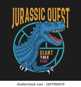 Dinosaur typography, tee shirt graphics, vectors