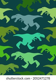 Dinosaur Tyrannosaur pattern seamless. T-rex background. Dino Baby fabric texture