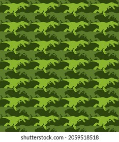 Dinosaur Tyrannosaur pattern seamless. T-rex background. Dino Baby fabric texture