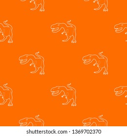 Dinosaur tyrannosaur pattern vector orange for any web design best