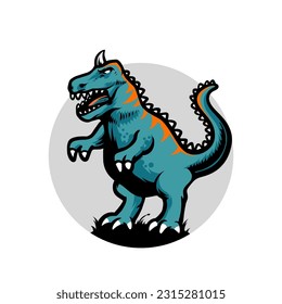 Dinosaur tyrannosaurus mascot cartoon design