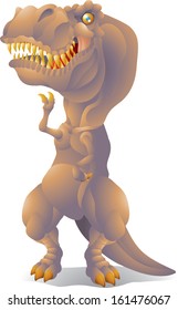 dinosaur  tyrannosaurus rex isolated