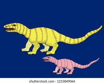 Dinosaur. Vector background images. Illustrations for children. Use printed materials, signs, objects, websites, maps, posters, postcards.