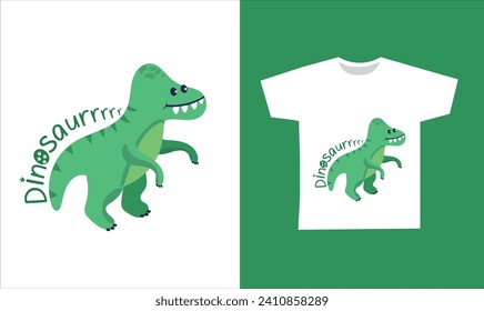 Dinosaur Vector. Cute dinosaur vectors, roar, pattern. Tshirt design