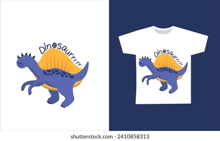 Dinosaur Vector. Cute dinosaur vectors, roar, pattern. Tshirt design
