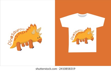 Dinosaur Vector. Cute dinosaur vectors, roar, pattern. Tshirt design