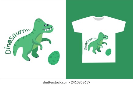 Dinosaur Vector. Cute dinosaur vectors, roar, pattern. Tshirt design