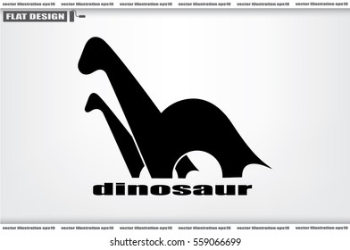 dinosaur vector icon. 