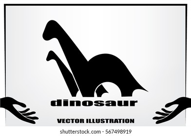 dinosaur vector icon.
