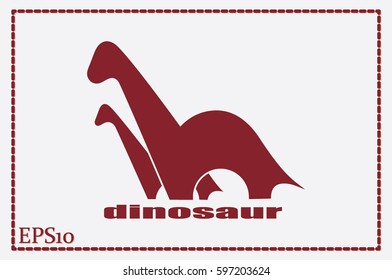 dinosaur vector icon.