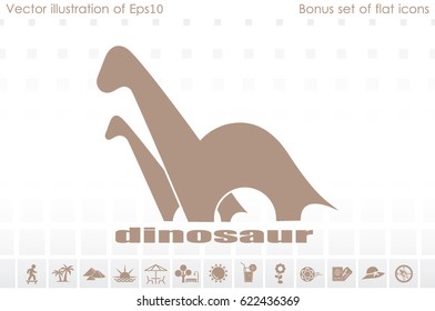 dinosaur vector icon.
