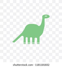 Dinosaur vector icon isolated on transparent background, Dinosaur logo concept