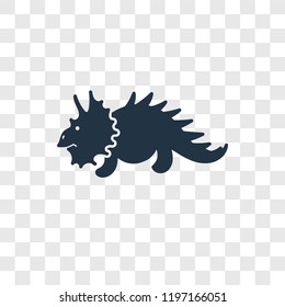 Dinosaur vector icon isolated on transparent background, Dinosaur transparency logo concept