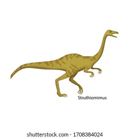 Dinosaur vector icon.Cartoon vector icon isolated on white background dinosaur.