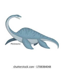 Dinosaur vector icon.Cartoon vector icon isolated on white background dinosaur.