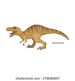 Dinosaur vector icon.Cartoon vector icon isolated on white background dinosaur.
