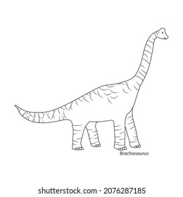 Dinosaur vector icon.Outline vector icon isolated on white background dinosaur.