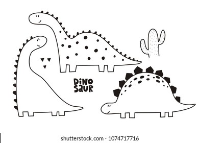 Dinosaur vector  illustration. 