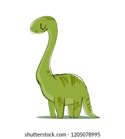 Dinosaur vector illustration. Children Design Print for T-shirt 