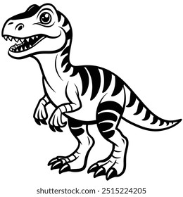 Dinosaur vector illustration editable project.