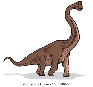 Dinosaur Vector Illustration Full Color suitable for any graphic design related project