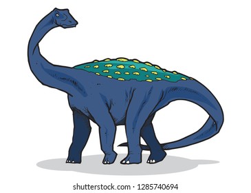 Dinosaur Vector Illustration Full Color suitable for any graphic design related project