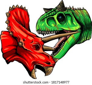 Dinosaur Vector Illustration Full Color suitable for any graphic design related project