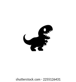 dinosaur vector illustration for a logo,icon or symbol. dinosaur silhouette