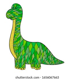 
dinosaur vector illustration on white background
