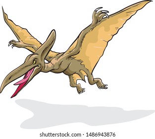 Dinosaur vector illustration suitable for coloring book, education or any graphic design project