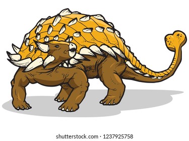Dinosaur vector illustration suitable for education and any related graphic design project