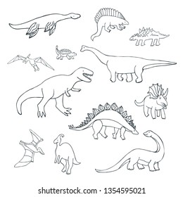 dinosaur vector illustrations set