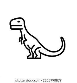Dinosaur Vector  Minimal Line Art Drawing
