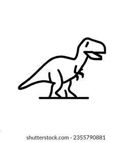 Dinosaur Vector  Minimal Line Art Drawing