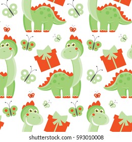 dinosaur Vector Pattern