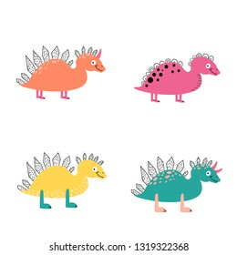 dinosaur vector set