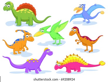 dinosaur  vector set