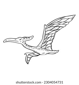 Dinosaur vector. Suitable for wild animal icon, sign or symbol.
