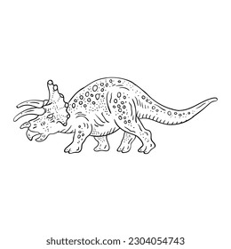 Dinosaur vector. Suitable for wild animal icon, sign or symbol.