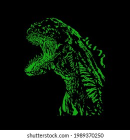 Dinosaur vector T shirt design
