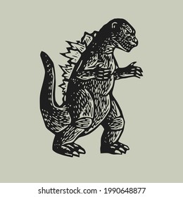 Dinosaurier, VektorT-Shirt-Design