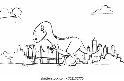 Dinosaur to walk in city 