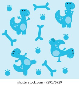 Dinosaur wallpaper design. Cute and funny dinosaur wallpaper series.