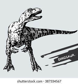 Dinosaur.Hand Drawn.