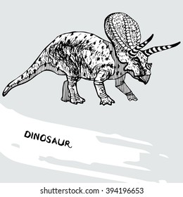 Dinosaur.Hand Drawn