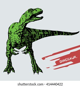 Dinosaur.Hand Drawn.