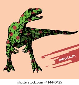 Dinosaur.Hand Drawn.