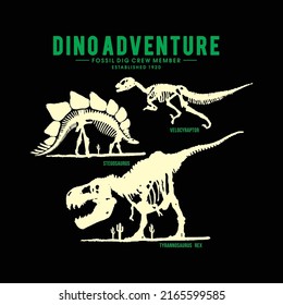 dinosaurs adventure graphic vector for t-shirt